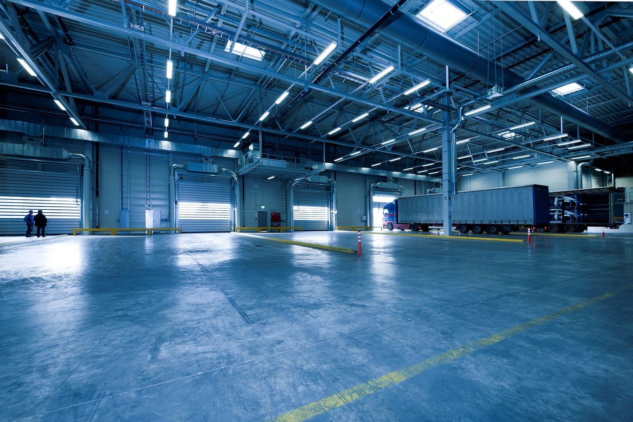 Industrial cleaning | Interior of Empty Parking Lot