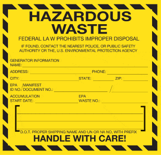 This image shows the importance of proper Hazardous waste compliance and management. 
