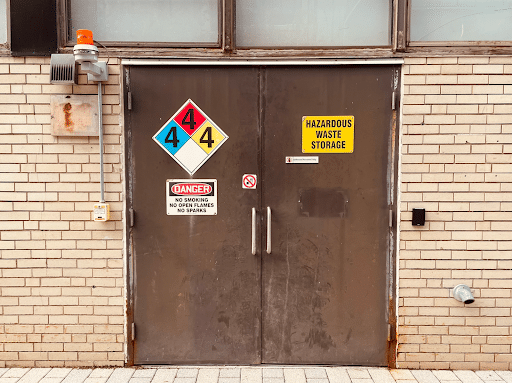 Demonstrating the effectiveness of proper storage and signage to practice safety in hazardous waste.